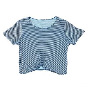 PS Basics By Pacsun Stripped Tie Up Tee
